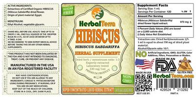 Photo of the Herbal Terra Hibiscus label