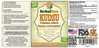 Photo of the Herbal Terra Kudzu label