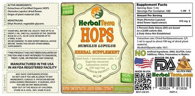Photo of the Herbal Terra Hops label