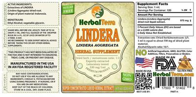 Photo of the Herbal Terra Lindera label