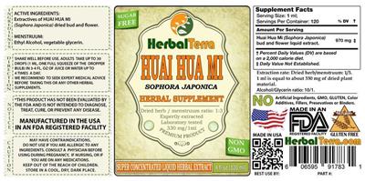 Photo of the Herbal Terra Huai Hua Mi label