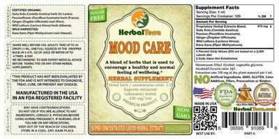 Photo of the Herbal Terra Mood Care label