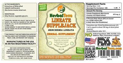 Photo of the Herbal Terra Lineate Supplejack label