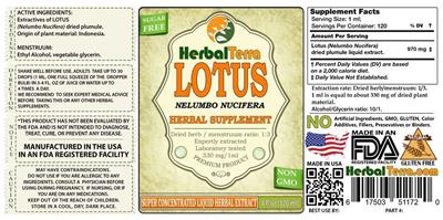 Photo of the Herbal Terra Lotus label