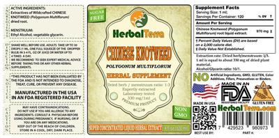 Photo of the Herbal Terra Chinese Knotweed Sugar Free label