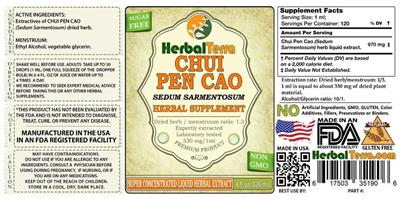 Photo of the Herbal Terra Chui Pen Cao Sugar Free label