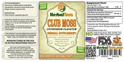 Photo of the Herbal Terra Club Moss Sugar Free label