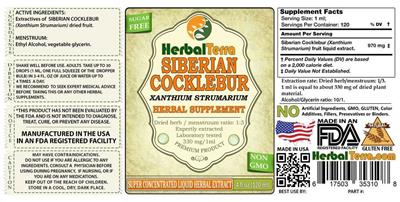 Siberian Cocklebur Sugar Free