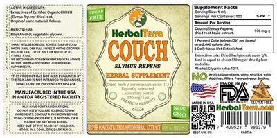 Photo of the Herbal Terra Couch Sugar Free label