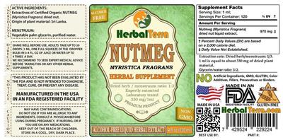 Nutmeg Alcohol Free