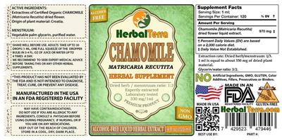 Photo of the Herbal Terra Chamomile Alcohol Free label