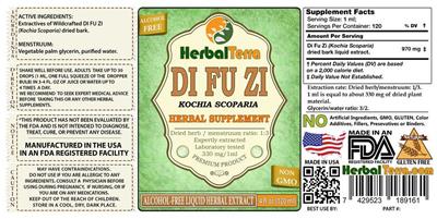 Photo of the Herbal Terra Di Fu Zi Alcohol Free label