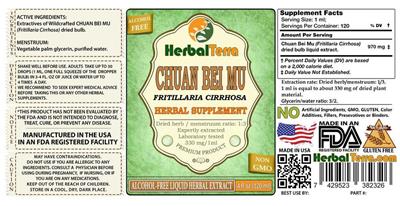 Photo of the Herbal Terra Chuan Bei Mu Alcohol Free label