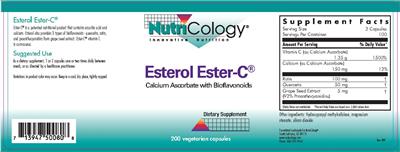 Photo of the NutriCology Esterol Ester-C label