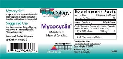 Photo of the NutriCology Mycocyclin label