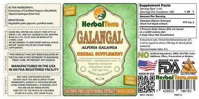 Galangal Alcohol Free