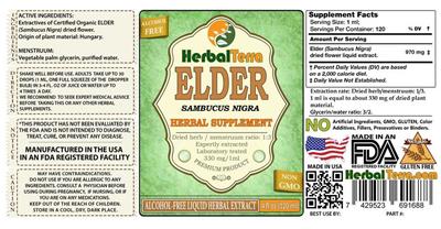 Photo of the Herbal Terra Elder label