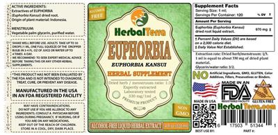 Photo of the Herbal Terra Euphorbia Euphorbia kansui Alcohol Free label