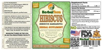 Photo of the Herbal Terra Hibiscus Alcohol Free label