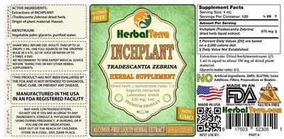 Photo of the Herbal Terra Inchplant Alcohol Free label