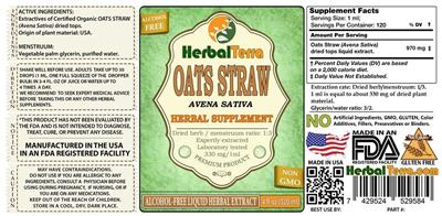 Photo of the Herbal Terra Oat Alcohol Free label