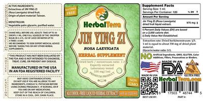 Photo of the Herbal Terra Jin Ying Zi Alcohol Free label