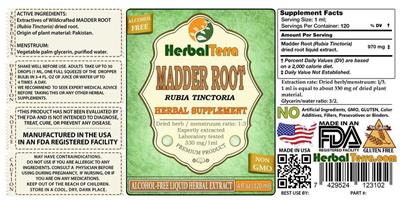 Madder Root Alcohol Free