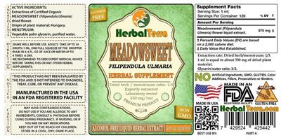 Photo of the Herbal Terra Meadowsweet Alcohol Free label