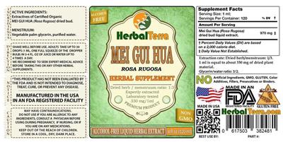 Photo of the Herbal Terra Mei Gui Hua Alcohol Free label
