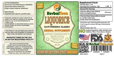 Photo of the Herbal Terra Liquorice Alcohol Free label