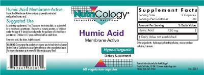 Photo of the NutriCology Humic Acid Membrane-Active label