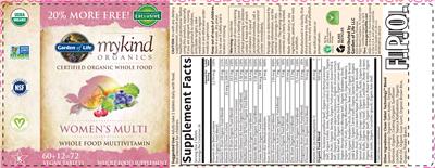 Photo of the Garden of Life MyKind Organics Women's Multi label