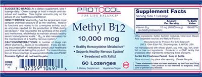 Methyl B12 10,000 mcg