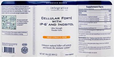 Cellular Forte With IP-6 And Inositol Mild Citrus Flavor