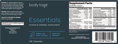 Photo of the body togs Essentials label