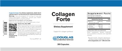 Photo of the Douglas Laboratories Collagen Forte label