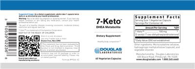 Photo of the Douglas Laboratories 7-Keto label