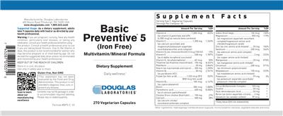 Basic Preventive 5 (Iron Free)