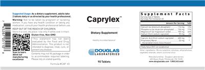 Photo of the Douglas Laboratories Caprylex label