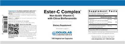 Photo of the Douglas Laboratories Ester-C Complex label