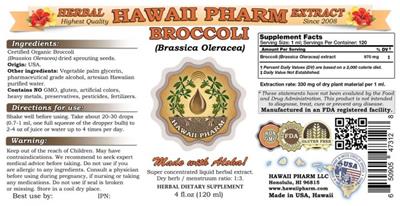 Photo of the Hawaii Pharm Broccoli label