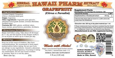Photo of the Hawaii Pharm Grapefruit label