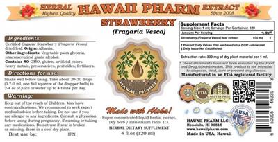 Photo of the Hawaii Pharm Strawberry label