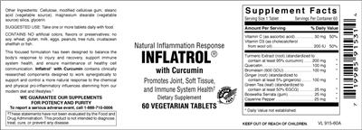 Photo of the Vitamer Laboratories Inflatrol With Curcumin label