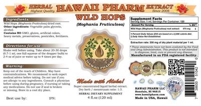 Photo of the Hawaii Pharm Wild Hops label