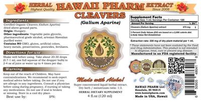 Photo of the Hawaii Pharm Cleavers label