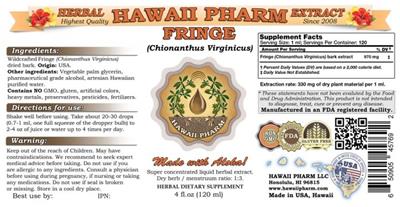 Photo of the Hawaii Pharm Fringe label