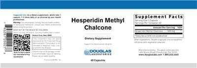 Photo of the Douglas Laboratories Hesperidin Methyl Chalcone label
