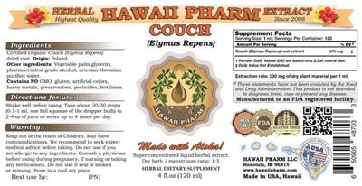 Photo of the Hawaii Pharm Couch label