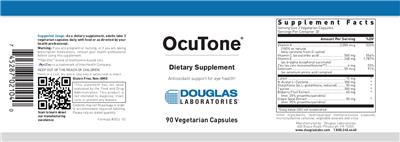 Photo of the Douglas Laboratories OcuTone label